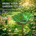 Colorful Metal Flower Stake for Garden – Bird, Bee & Butterfly Pollinator Decor