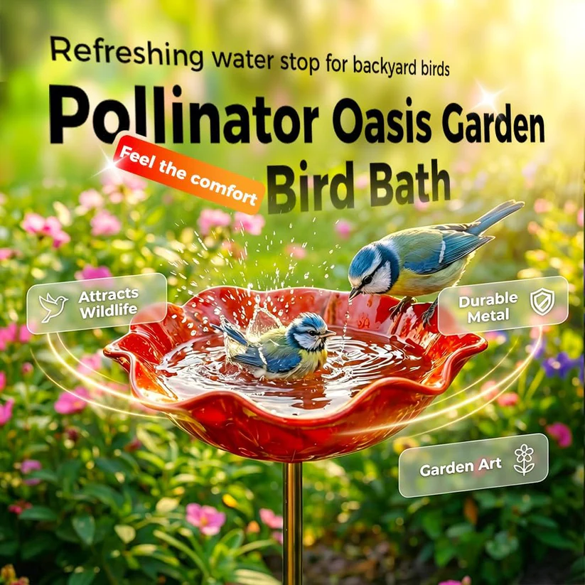 A COLORFUL OASIS FOR YOUR FEATHERED FRIENDS
